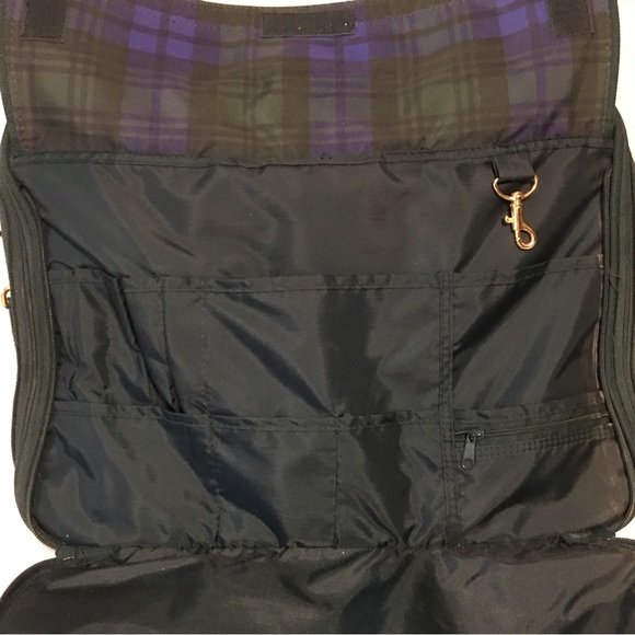 Perry Ellis Portfolio Commuter Briefcase Satchel Suitcase green Like New - Picture 11 of 16